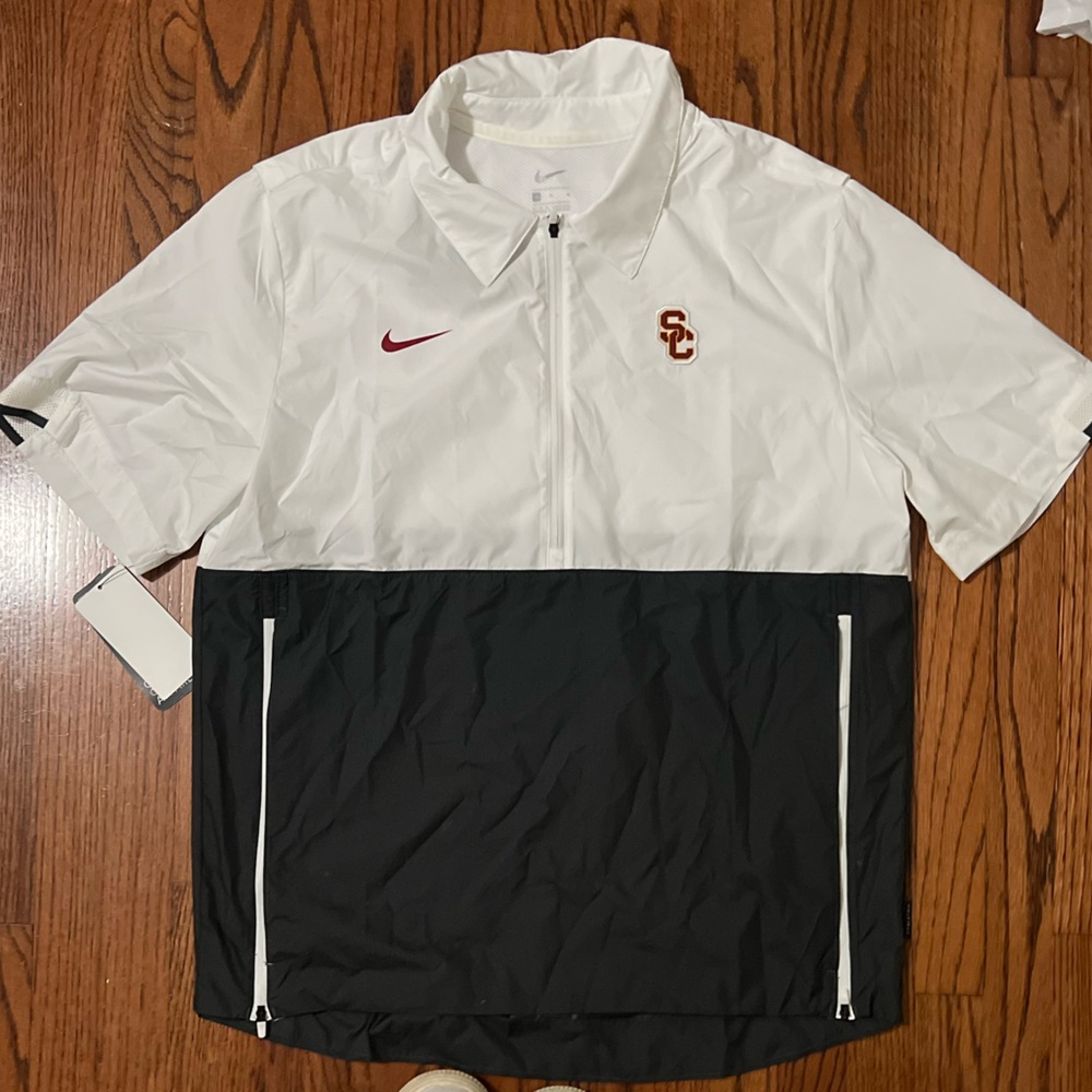 Nike White Windbreaker Jacket